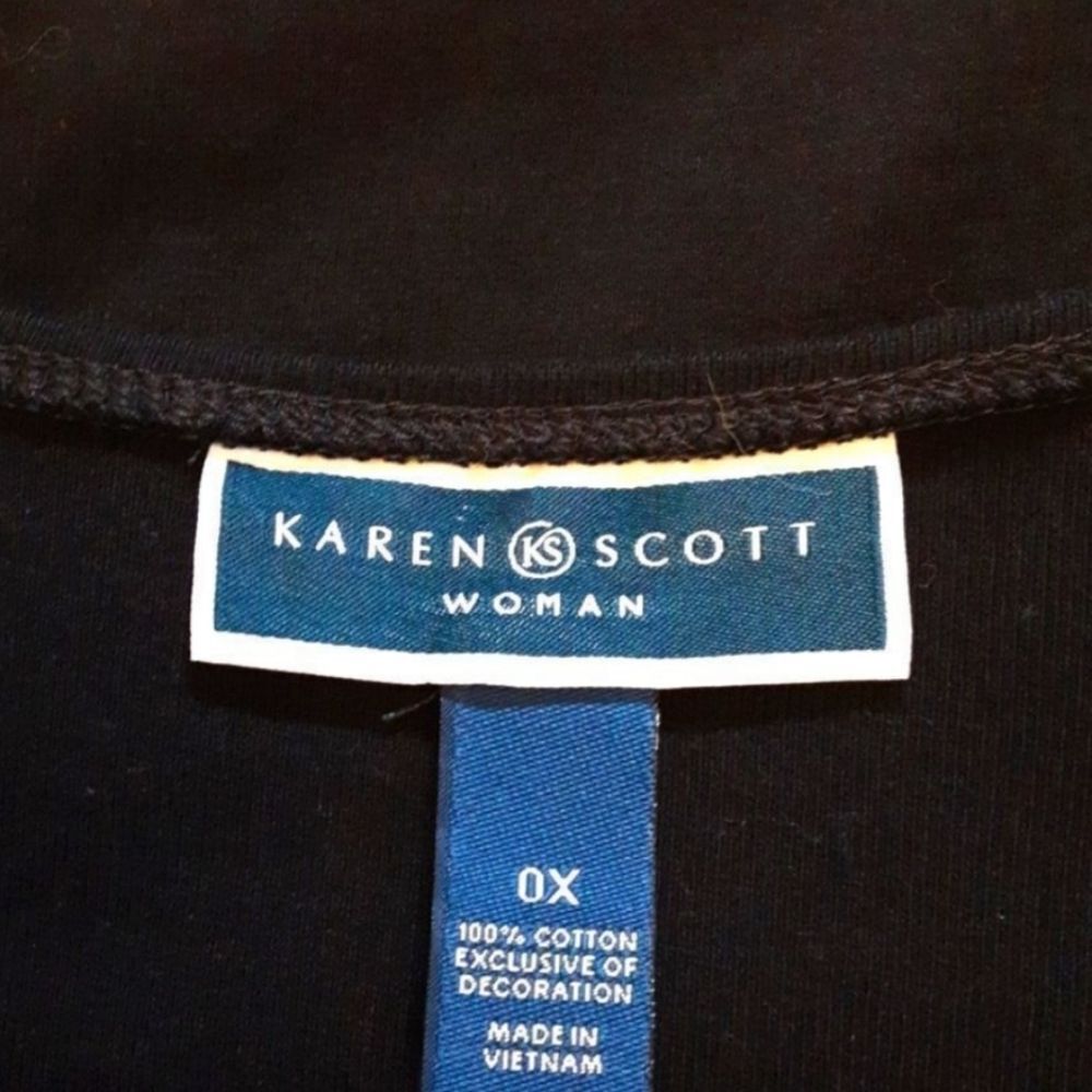 Karen Scott‎ Sweater Christmas Elegance Lightweight Size OX - Picture 10 of 13